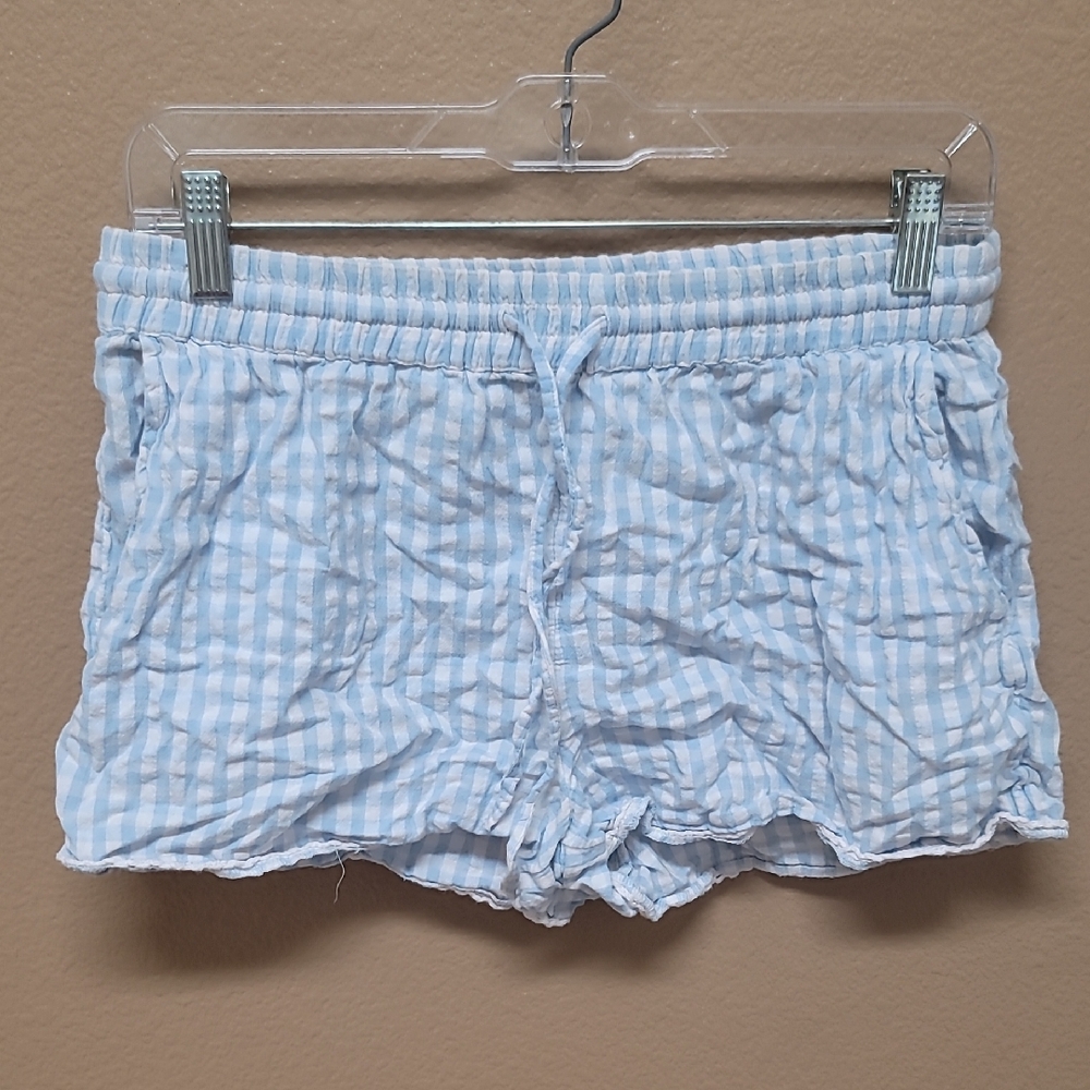 Sincerely Jules Sky Blue and White Striped Shorts 💙